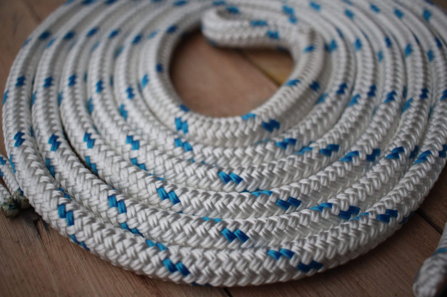 White/Blue Rope Halter & Lead Set